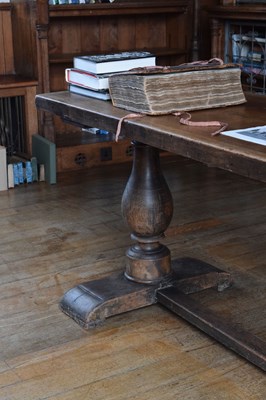 Lot 39 - 17th Century Continental walnut trestle table