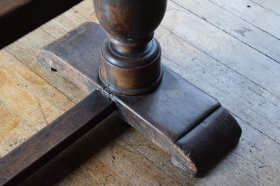 Lot 39 - 17th Century Continental walnut trestle table
