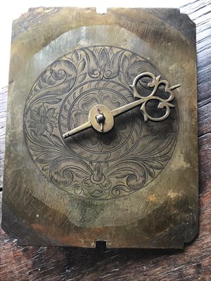 Lot 44 - Chew Valley interest: late 17th Century and later brass lantern clock, Thomas Veale 1689