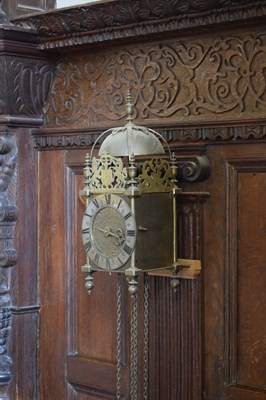 Lot 44 - Chew Valley interest: late 17th Century and later brass lantern clock, Thomas Veale 1689