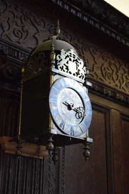 Lot 44 - Chew Valley interest: late 17th Century and later brass lantern clock, Thomas Veale 1689