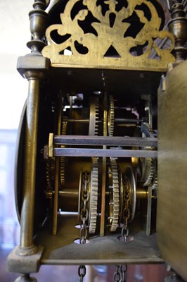 Lot 44 - Chew Valley interest: late 17th Century and later brass lantern clock, Thomas Veale 1689