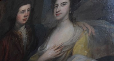 Lot 46 - Circle of Arthur Pond, (circa1701-1758) - Oil on canvas, Henry and Susanna Hoare