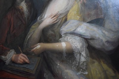 Lot 46 - Circle of Arthur Pond, (circa1701-1758) - Oil on canvas, Henry and Susanna Hoare