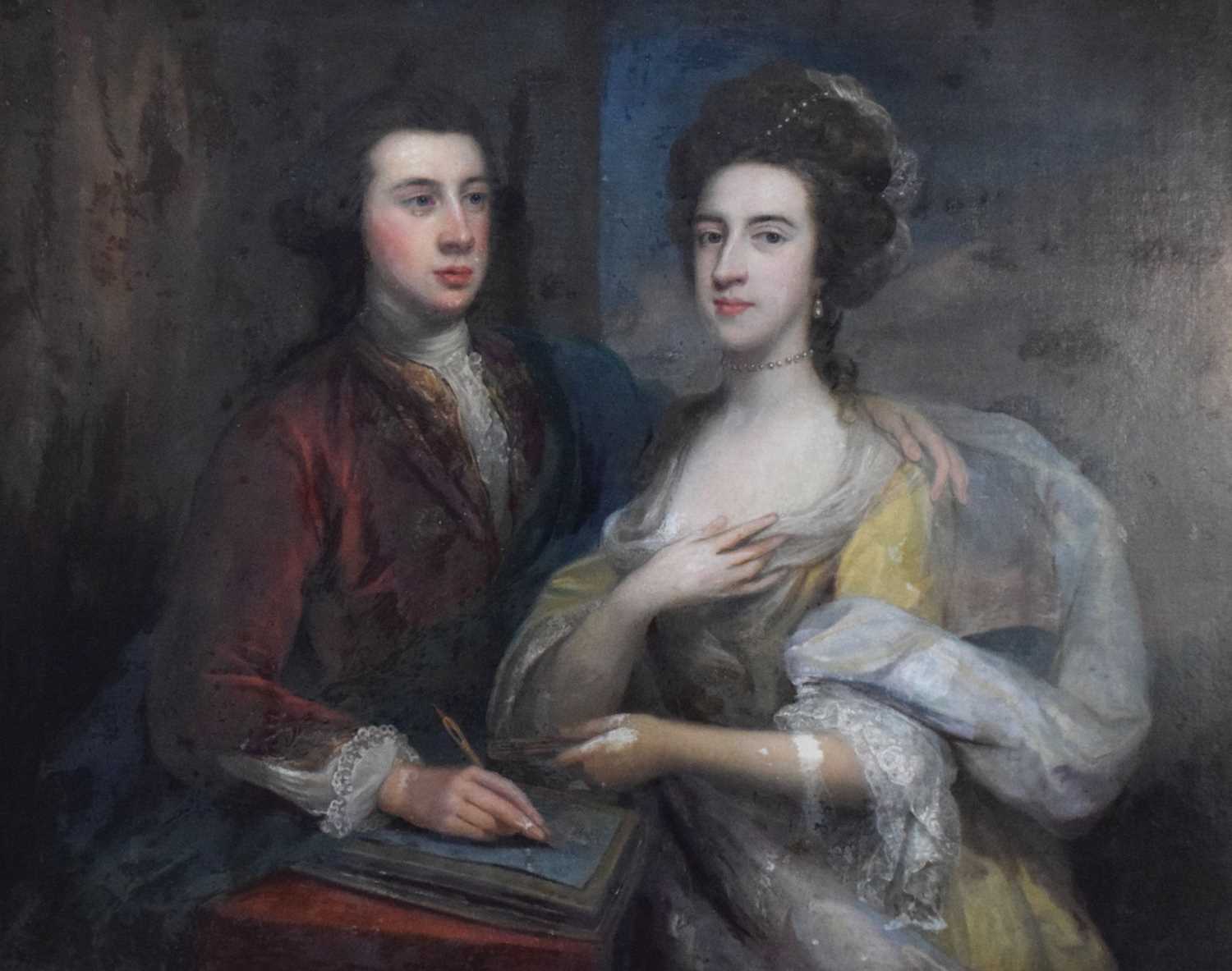 Lot 46 - Circle of Arthur Pond, (circa1701-1758) - Oil on canvas, Henry and Susanna Hoare