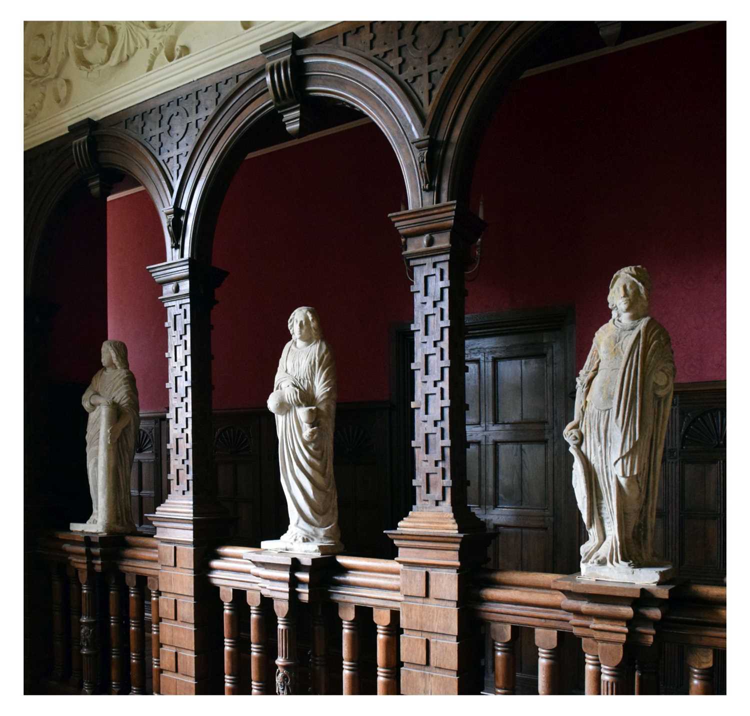 Lot 47 - Set of four figures of Cardinal Saints