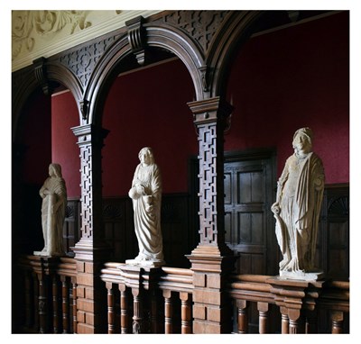 Lot 47 - Set of four figures of Cardinal Saints