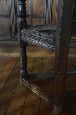 Lot 48 - Scottish oak caqueteuse chair