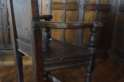 Lot 48 - Scottish oak caqueteuse chair