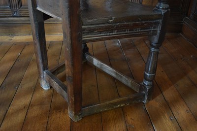 Lot 48 - Scottish oak caqueteuse chair