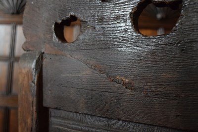 Lot 48 - Scottish oak caqueteuse chair