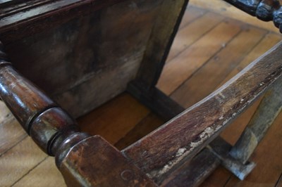 Lot 48 - Scottish oak caqueteuse chair