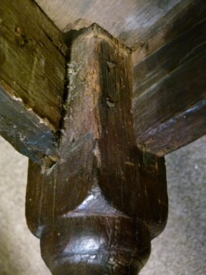 Lot 48 - Scottish oak caqueteuse chair