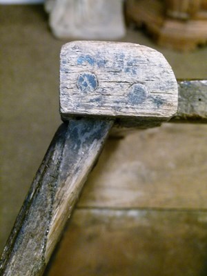 Lot 48 - Scottish oak caqueteuse chair