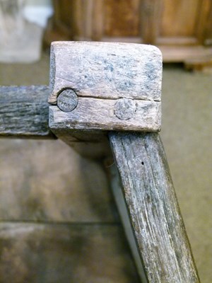 Lot 48 - Scottish oak caqueteuse chair