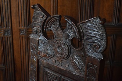 Lot 48 - Scottish oak caqueteuse chair