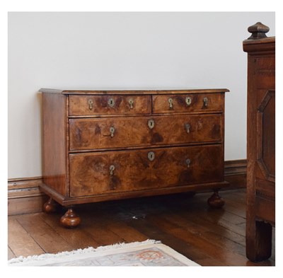 Lot 54 - Early 18th Century walnut chest of drawers