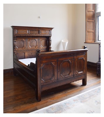 Lot 55 - Late 17th Century oak bed