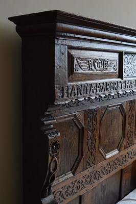 Lot 55 - Late 17th Century oak bed