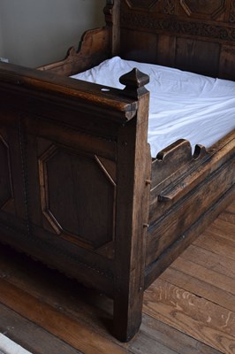 Lot 55 - Late 17th Century oak bed