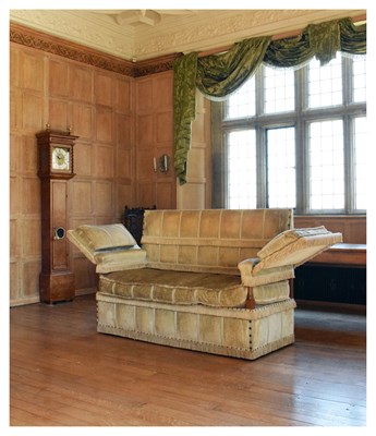 Lot 92 - Early 20th Century oak framed Knole settee
