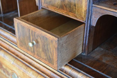 Lot 93 - Queen Anne walnut cabinet on chest, circa 1710
