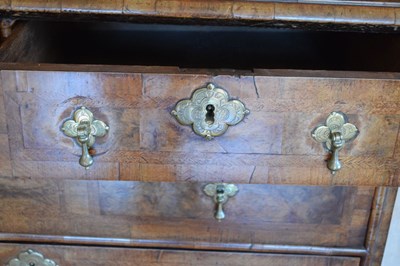 Lot 93 - Queen Anne walnut cabinet on chest, circa 1710