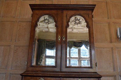 Lot 93 - Queen Anne walnut cabinet on chest, circa 1710