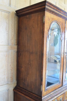 Lot 93 - Queen Anne walnut cabinet on chest, circa 1710