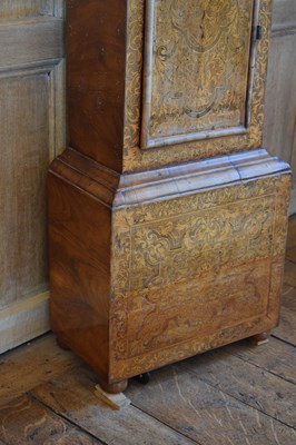 Lot 99 - John Norcot, London – Fine walnut and seaweed marquetry eight-day brass dial longcase clock