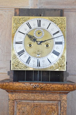 Lot 99 - John Norcot, London – Fine walnut and seaweed marquetry eight-day brass dial longcase clock
