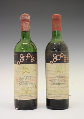 Lot 584 - Château Mouton Rothschild Pauillac 1er Cru Classe, 1967, Pauillac, Bordeaux