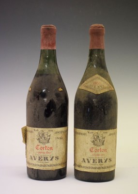 Lot 571 - Avery’s Corton Grand Cru, 1952, Côte de Beaune, Burgundy