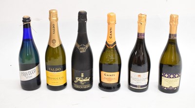 Lot 367 - Five bottles of Prosecco, and one bottle of Cava