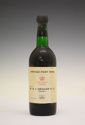 Lot 744 - W&J Graham’s Vintage Port, 1970