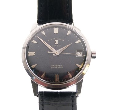 Lot 101 - Favre-Leuba - Gentleman's stainless steel automatic wristwatch