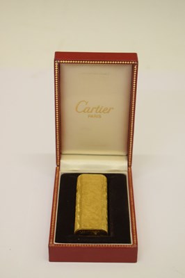 Lot 227 - Cartier - Gold plated pocket lighter