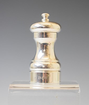 Lot 141 - Elizabeth II silver pepper mill