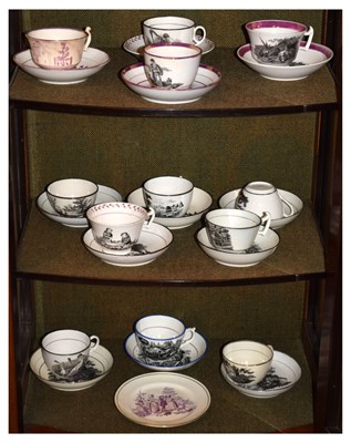 Lot 387 - Quantity of late 18th Century / early 19th Century tea ware