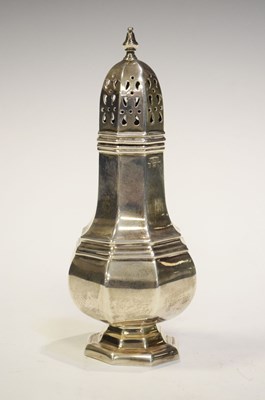 Lot 123 - Elizabeth II silver sugar caster