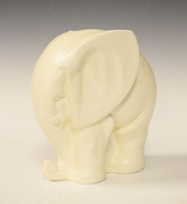 Lot 213 - Spode Velamour elephant