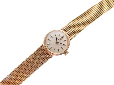 Lot 108 - Omega - Lady's 9ct gold bracelet watch