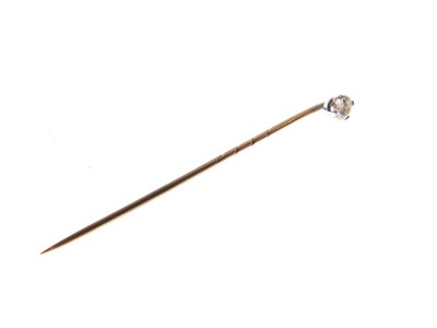 Lot 31 - Diamond stick pin set a single brilliant cut