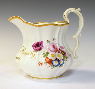 Lot 391 - Early Victorian jug with inscription