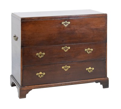 Lot 189 - George III mahogany mule chest