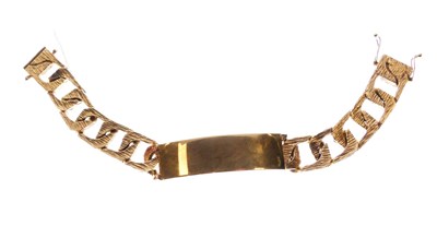 Lot 71 - 9ct gold identity bracelet