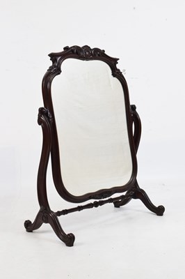 Lot 596 - Carved free standing toilet/ dressing mirror