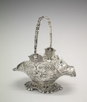 Lot 120 - 19th Century German silver sweetmeat basket