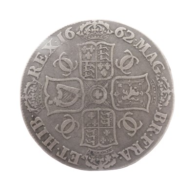Lot 367 - Charles II silver crown, 1662