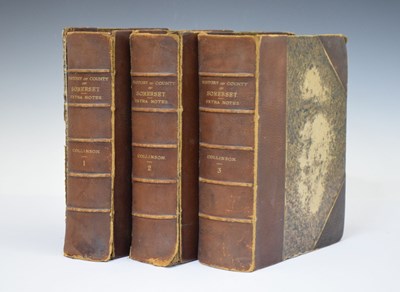 Lot 144 - Collinson (Rev. John) - History and Antiquities of the County of Somerset, 1st Edn, Bath, 1791